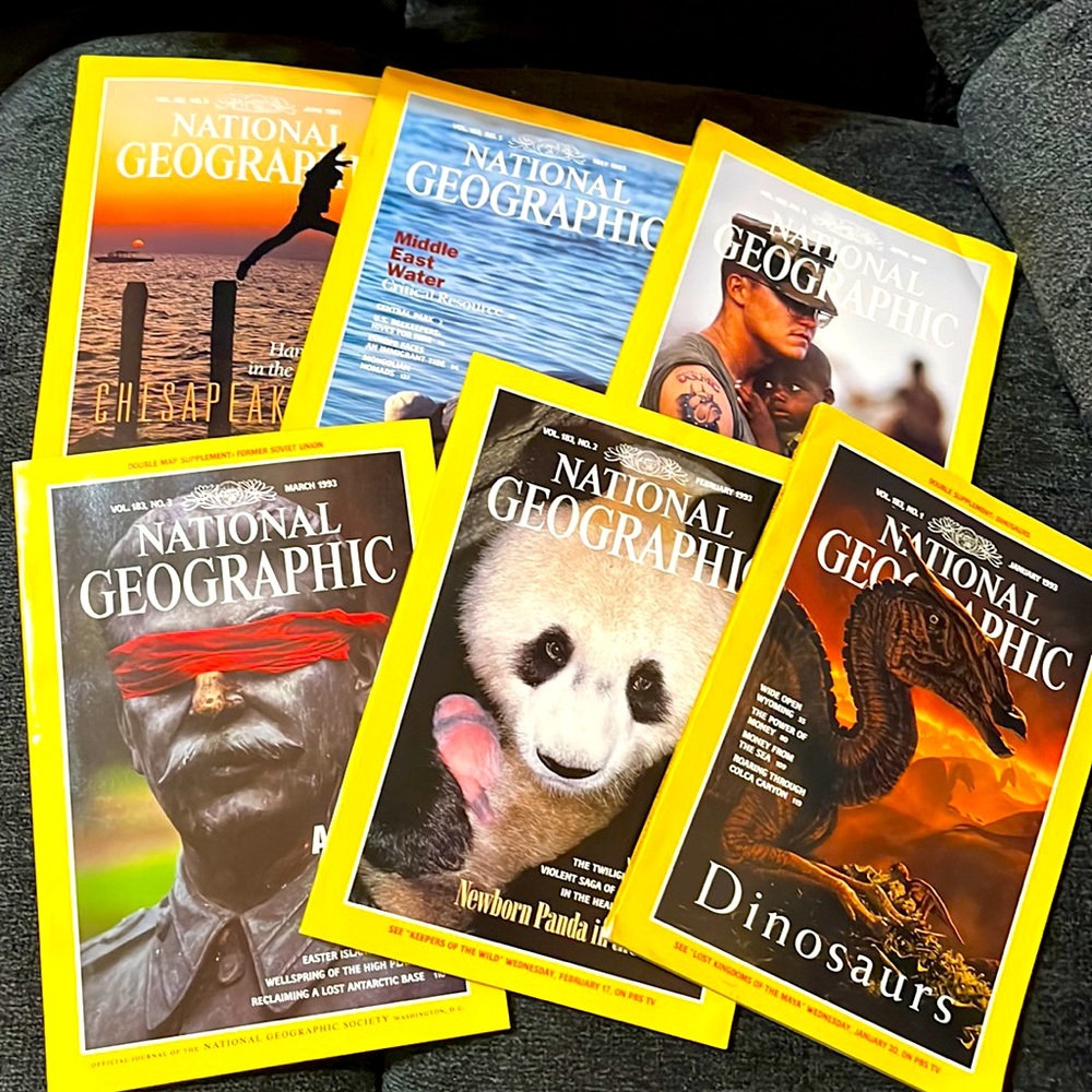 National Geographic 1993 (LOT OF 6)